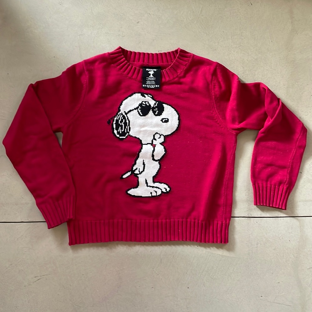 Snoopy as Joe Cool red sweater